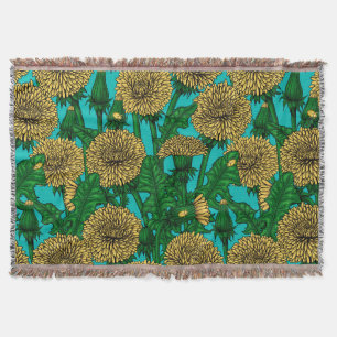 Couverture Dandelions sur turquoise