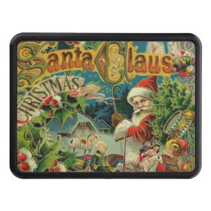 Couverture D'attelage De Remorque Art antique du Père Noël
