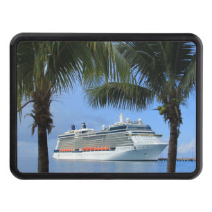 Couverture D'attelage De Remorque Célébrité Silhouette Croisière au Paradis