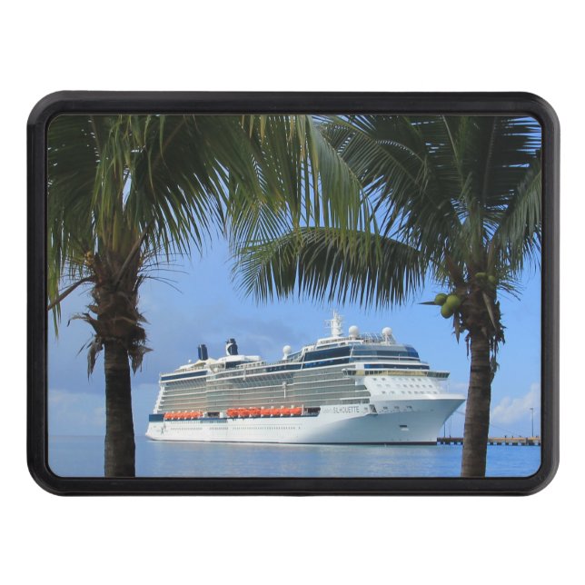 Couverture D'attelage De Remorque Célébrité Silhouette Croisière au Paradis (Devant)