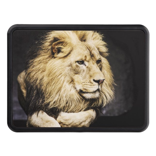 Couverture D'attelage De Remorque Couverture d'accroc de remorquage de lion (Devant)