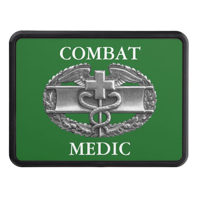 Couverture D'attelage De Remorque Couverture Médicale d'accroc d'insigne de combat (Devant)