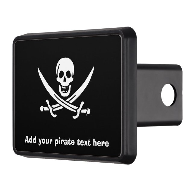 Couverture D'attelage De Remorque Drapeau Jolly roger de pirate (Gauche)