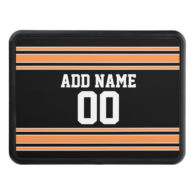 Couverture D'attelage De Remorque Équipe Jersey avec nom et numéro personnalisés (Devant)