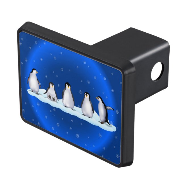 Couverture D'attelage De Remorque Famille Penguin (haut Droit)