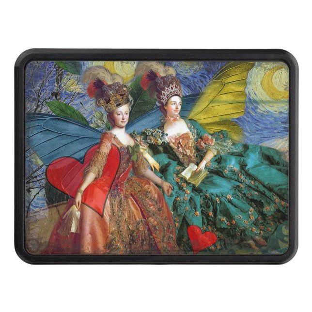 Couverture D'attelage De Remorque Gemini gothique classique femme papillon Whimsical (Devant)