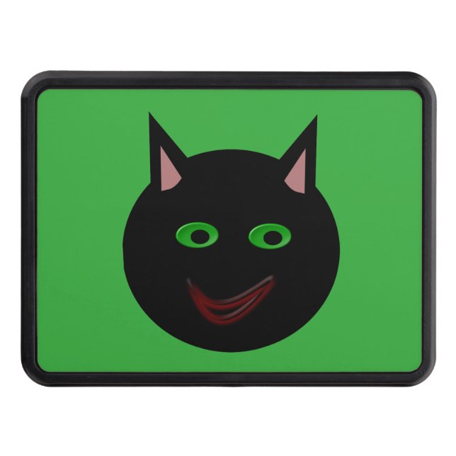 Couverture D'attelage De Remorque Halloween Cat noir Hitch couverture (Devant)