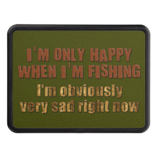 Couverture D'attelage De Remorque Joyeux quand je pêche