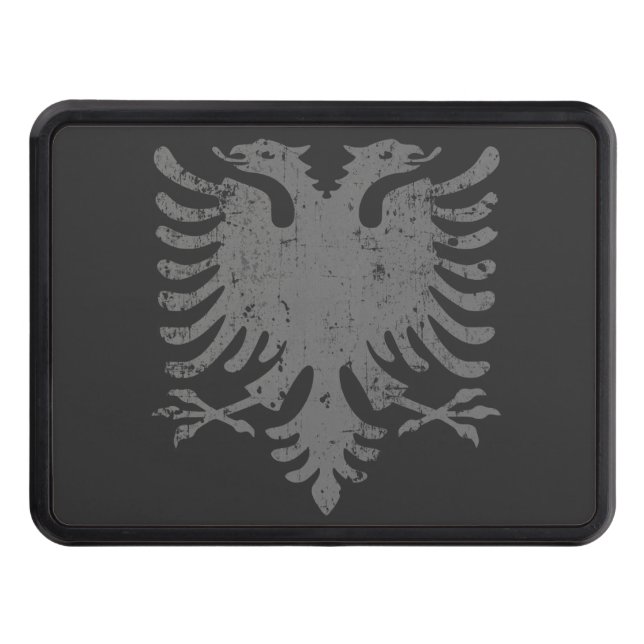 Couverture D'attelage De Remorque Manteau d'Eagle d'Albanais des bras affligé (Devant)