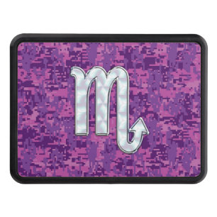 Couverture D'attelage De Remorque Mère de Pearl Scorpio Zodiac Camo numérique rose