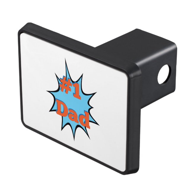 Couverture D'attelage De Remorque Numéro Un Papa #1 (haut Droit)