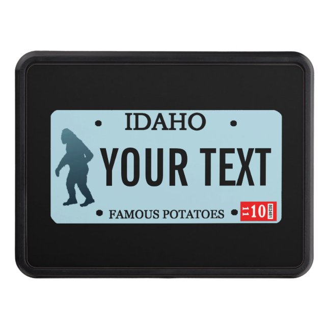 Couverture D'attelage De Remorque Plaque de licence Idaho Sasquatch (Devant)