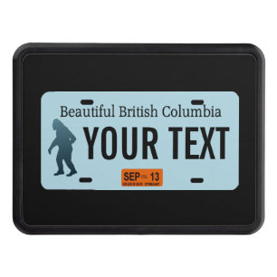 Couverture D'attelage De Remorque Plaque de licence Sasquatch de la Colombie-Britann