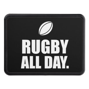 Couverture D'attelage De Remorque Rugby toute la journée