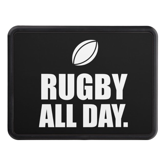 Couverture D'attelage De Remorque Rugby toute la journée (Devant)