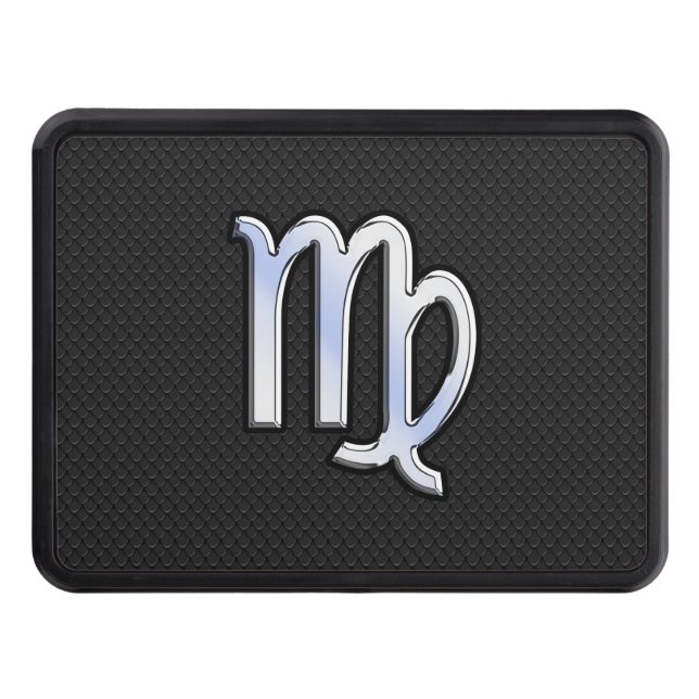 Couverture D'attelage De Remorque Silver Chrome Virgo Zodiac Connexion peau de serpe (Devant)