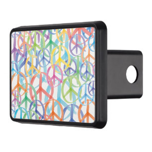 Couverture D'attelage De Remorque Symboles de paix