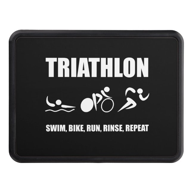 Couverture D'attelage De Remorque Triathlon Rinse Repeat (Devant)