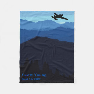 Couverture d'aviation personnalisée au-dessus des 