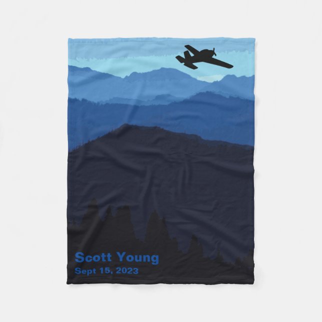 Couverture d'aviation personnalisée au-dessus des  (Devant)