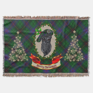 Couverture Davidson Scottie Chien Christmas Thon Blanket