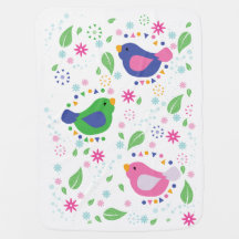 Couverture de bébé de 3 oiseaux
