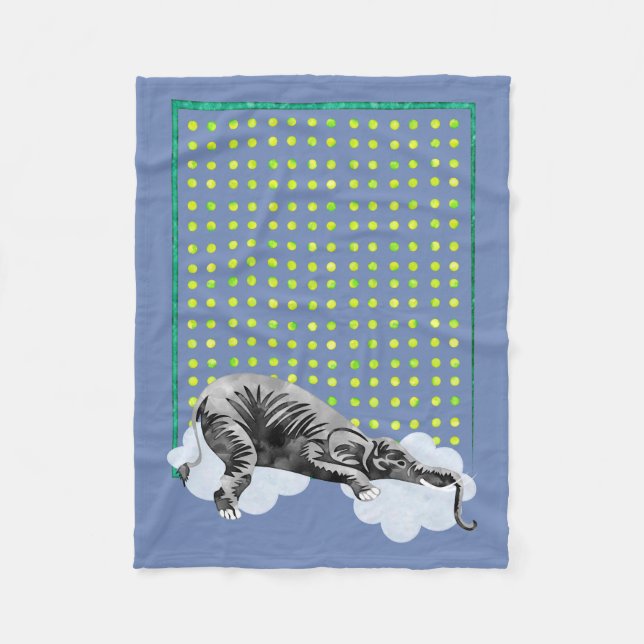 Couverture de bébé d'éléphant de sommeil (Devant)