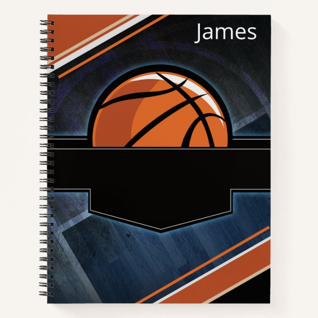 Couverture de cahier de basketball pour garçons (Devant)