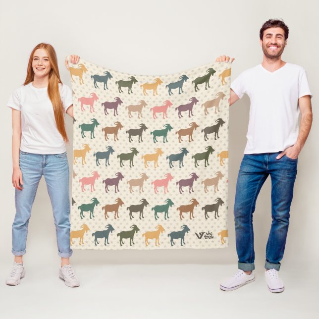 Couverture de chèvre Retro Cosy animal de ferme po (En situation)