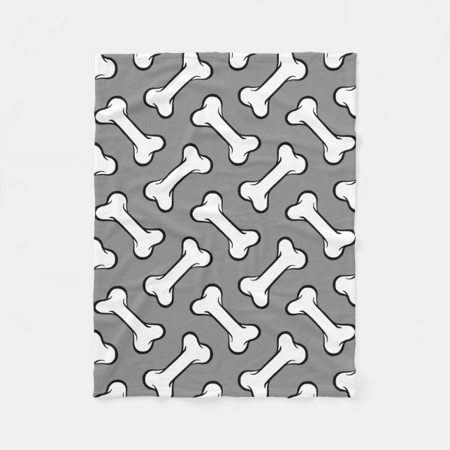 Couverture de chien Motif gris et blanc amusant (Devant)