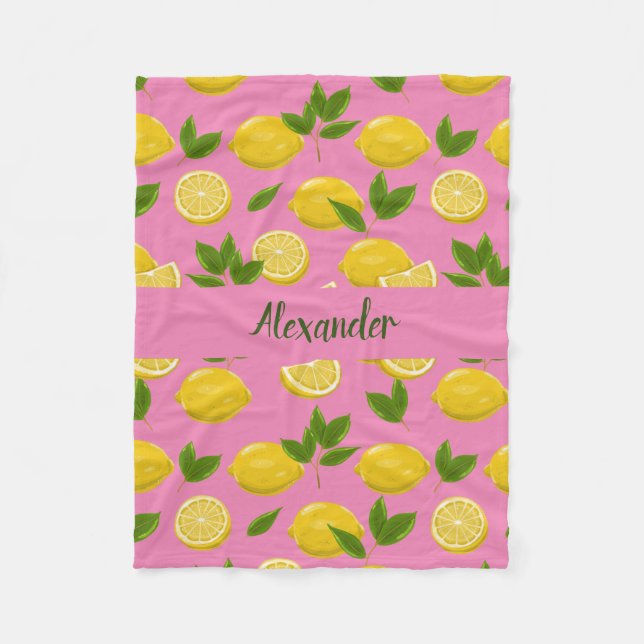 Couverture de citron pour bébés, enfants et adulte (Devant)