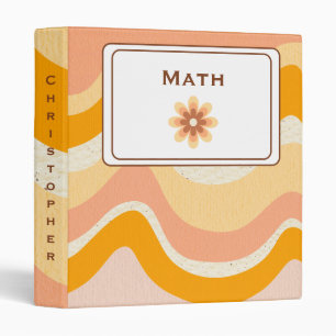 Couverture de classeur rétro enseignant et élève e