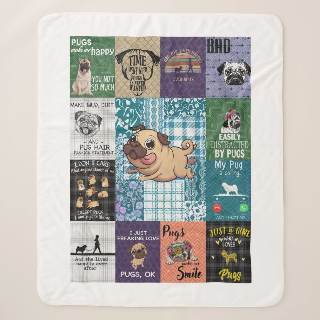 Couverture de courtepointe de chien personnalisée (Devant)