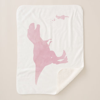 Couverture de dinosaure de filles - décor de
