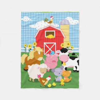 Couverture de flanelle de guingan d'animal de