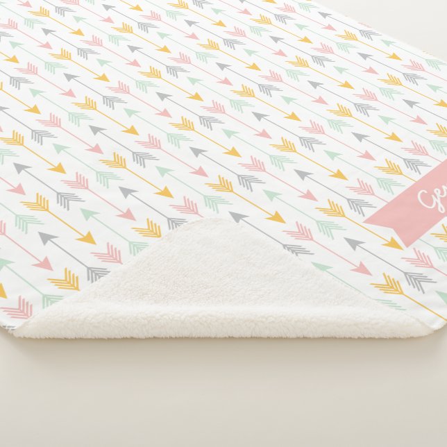 Couverture de flèche pour filles | Rose, Or, Menth (3/4)
