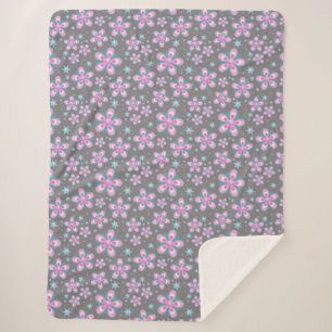 couverture de fleurs et d'étoiles