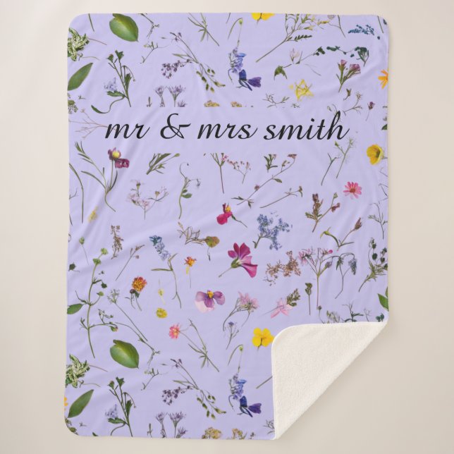 couverture de fleurs séchées sur mesure (Devant)