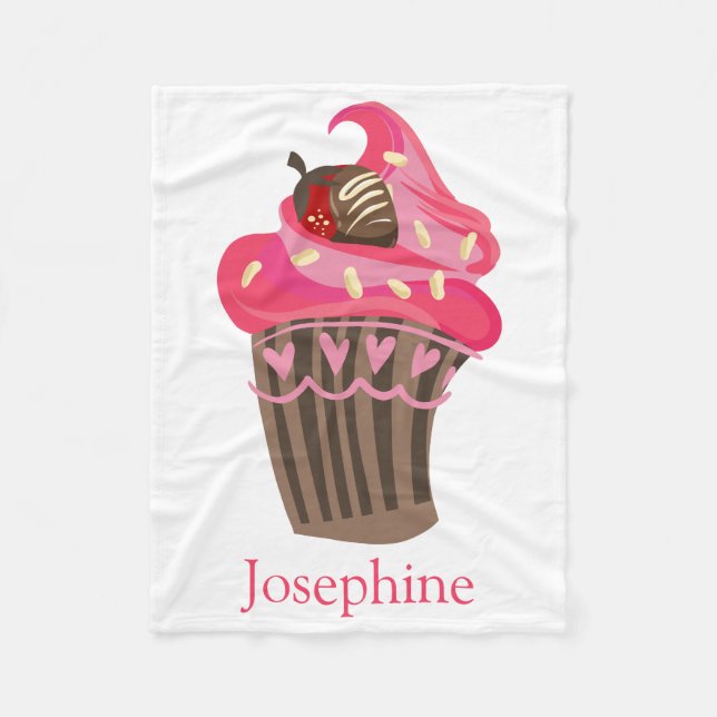 Couverture de gâteau rose Whimsy personnalisée (Devant)