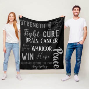 Couverture de guerrier de cancer du cerveau