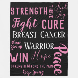 Couverture de guerrier de cancer du sein grande) (