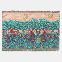 Couverture de jacinthe d'eau de mangrove