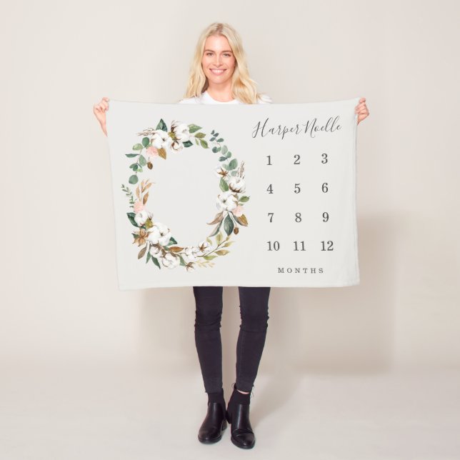 Couverture de jalon de printemps Florals (En situation)