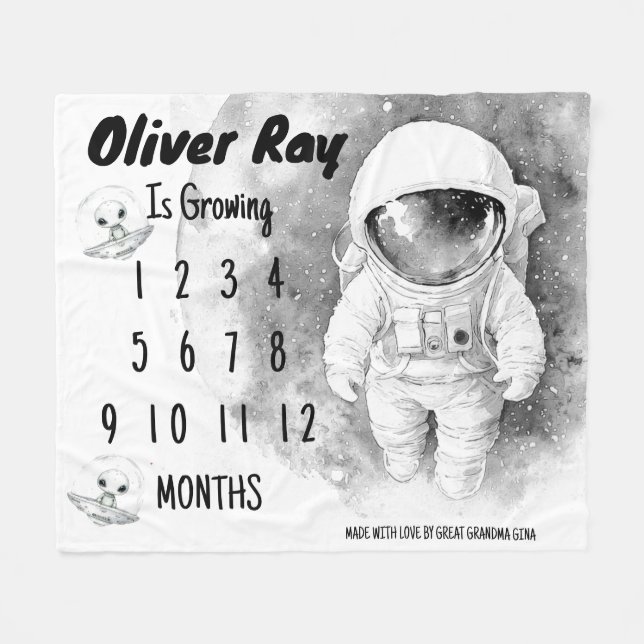 Couverture de jalon du petit astronaute (Devant (Horizontal))