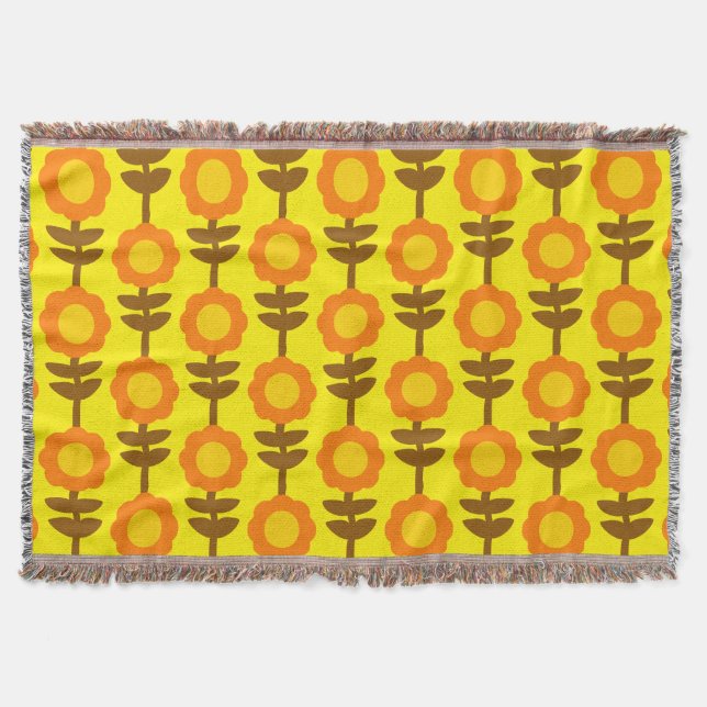 Couverture de jet Boho Botanica (Devant)