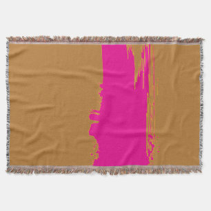 Couverture de jet brun doré PinkSplash