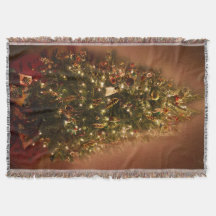 Couverture de jet d'arbre de Noël