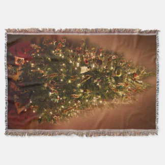Couverture de jet d'arbre de Noël