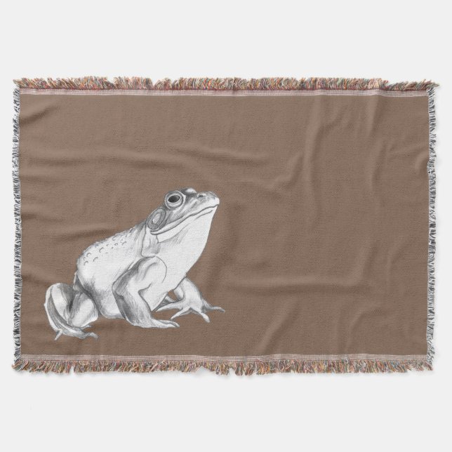 Couverture de jet d'art de grenouille de Taureau (Devant)