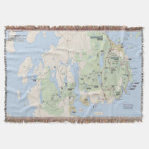 Couverture de jet de carte de parc national